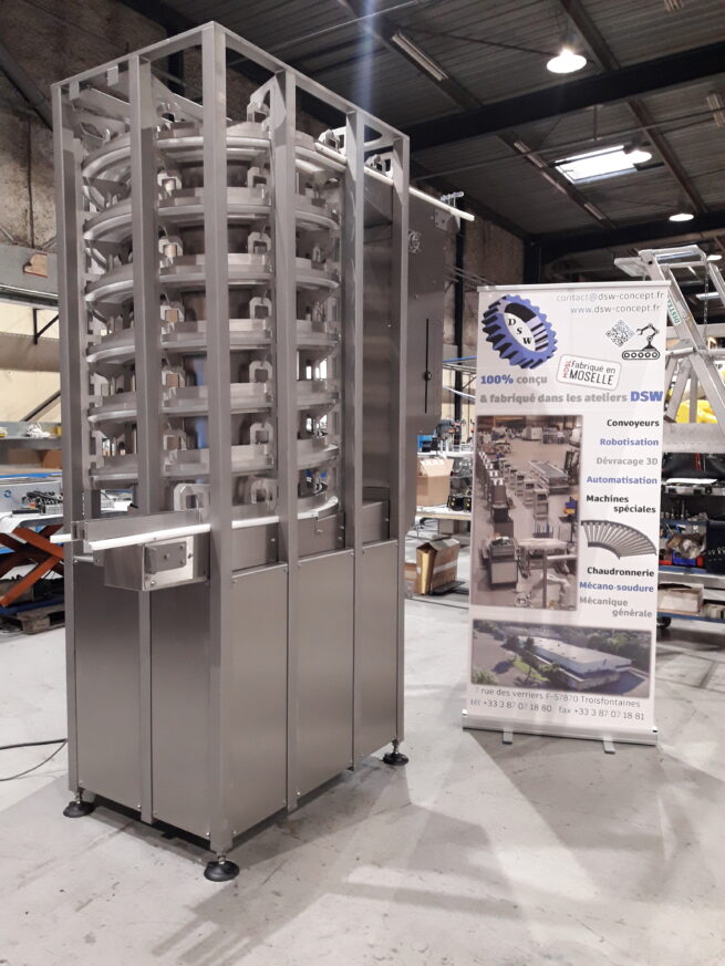 Convoyeur spiral pour Unidose